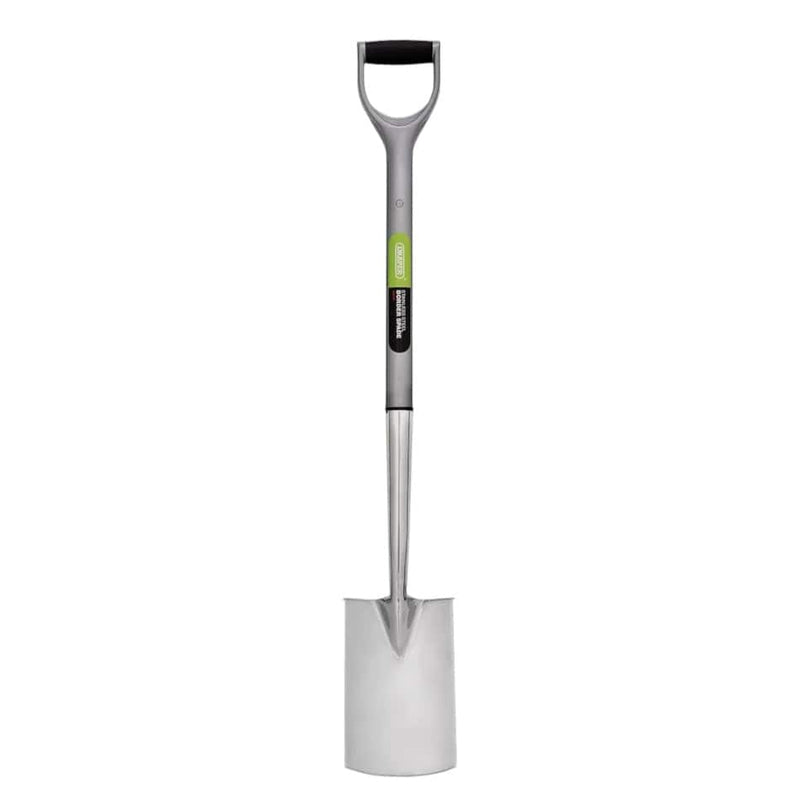 tooltime Stainless Steel Border Spade Draper Border Spade Stainless Steel Soft Grip Handle Gardening DIY