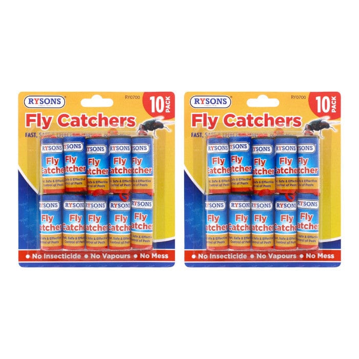 tooltime Sticky Fly Catchers 20pc Fly Catcher Paper Insect Killer Sticky Glue Tape Roll Bug Trap Poison Free