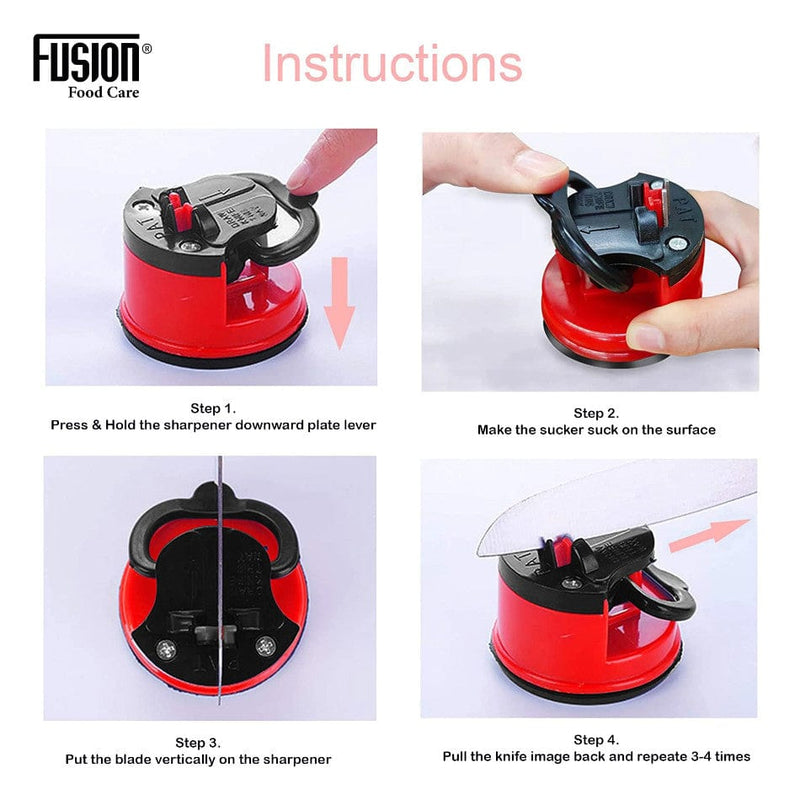 tooltime Tabletop Knife Sharpener Tabletop Blade & Knife Sharpener with Suction Base