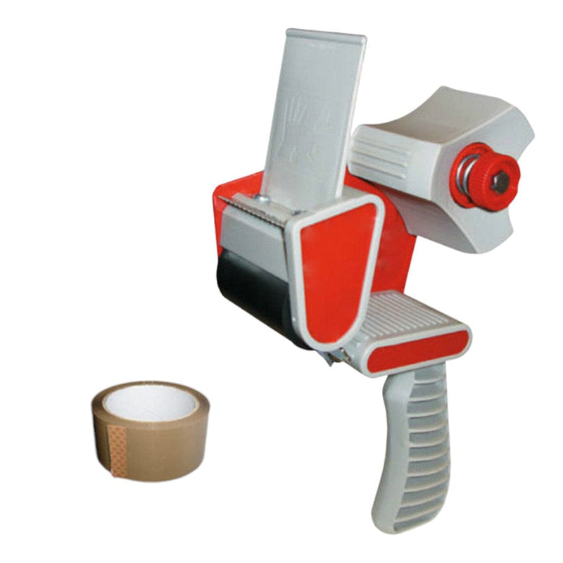 tooltime Tape Gun & Tape Tape Gun Dispenser + Rolls Of 66m Brown Packing Tape Parcel Packaging - Choice