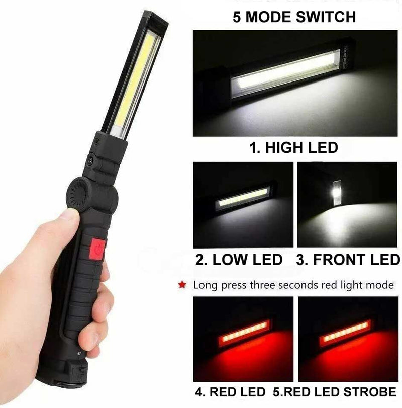 tooltime Torch Led Work Light Torch 3w Usb Rechargeable Cordless Inspection Lamp