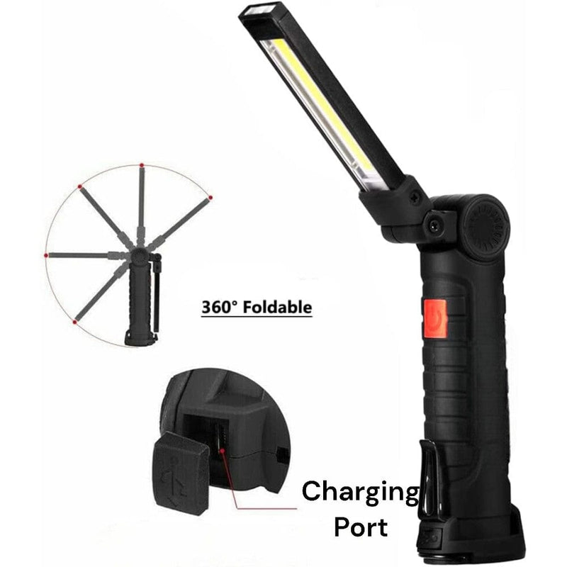 tooltime Torch Led Work Light Torch 3w Usb Rechargeable Cordless Inspection Lamp