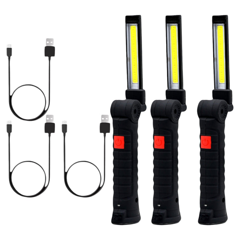 tooltime Torch Led Work Light Torch 3w Usb Rechargeable Cordless Inspection Lamp