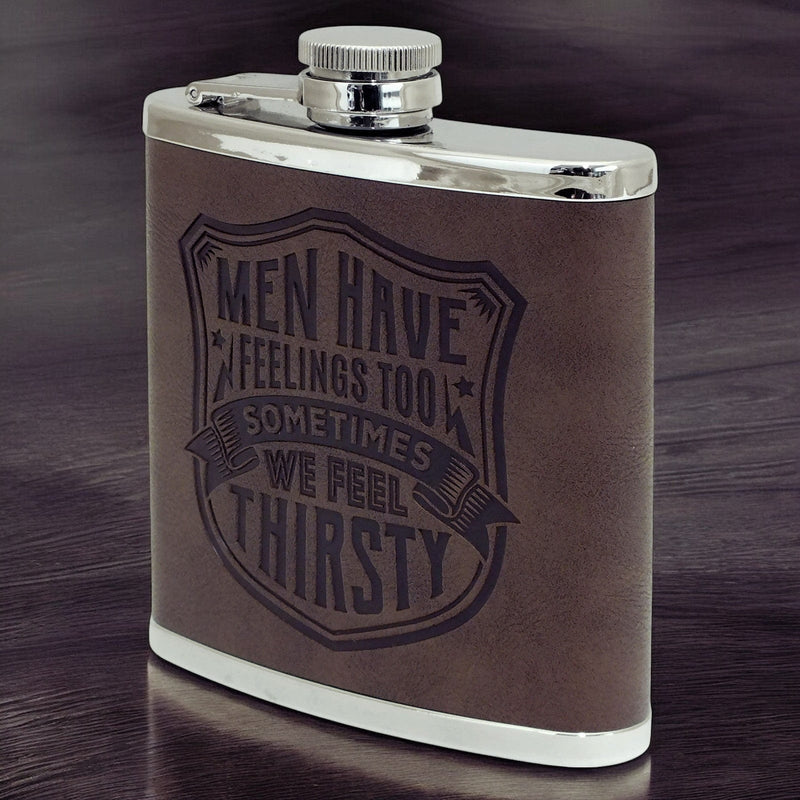 Top Bloke Hip Flask 125ml Hip Flask Christmas Gift for Men | Choice of 14 Mottos