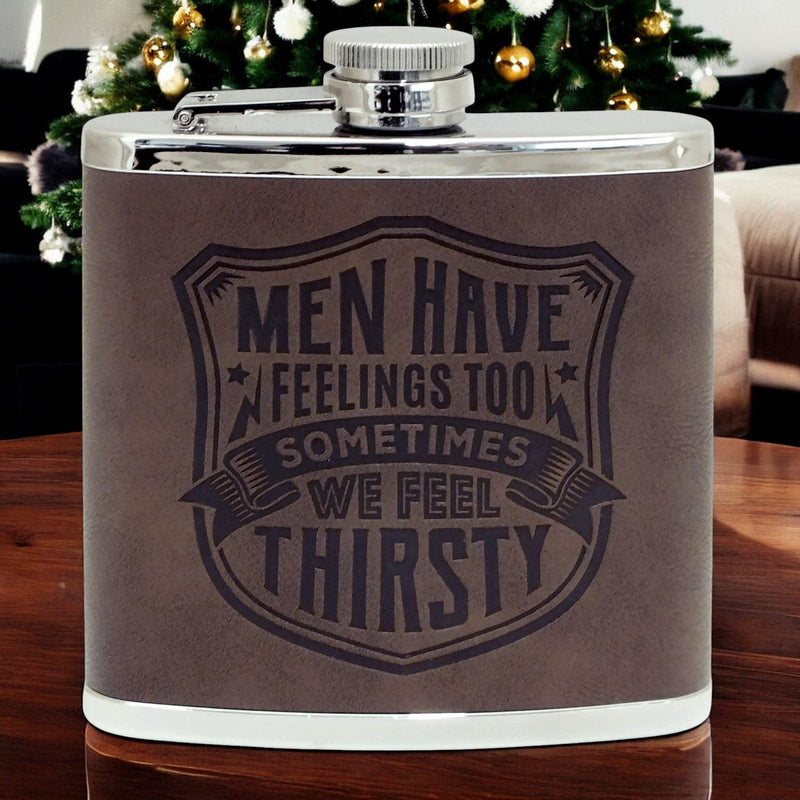 Top Bloke Hip Flask 125ml Hip Flask Christmas Gift for Men | Choice of 14 Mottos