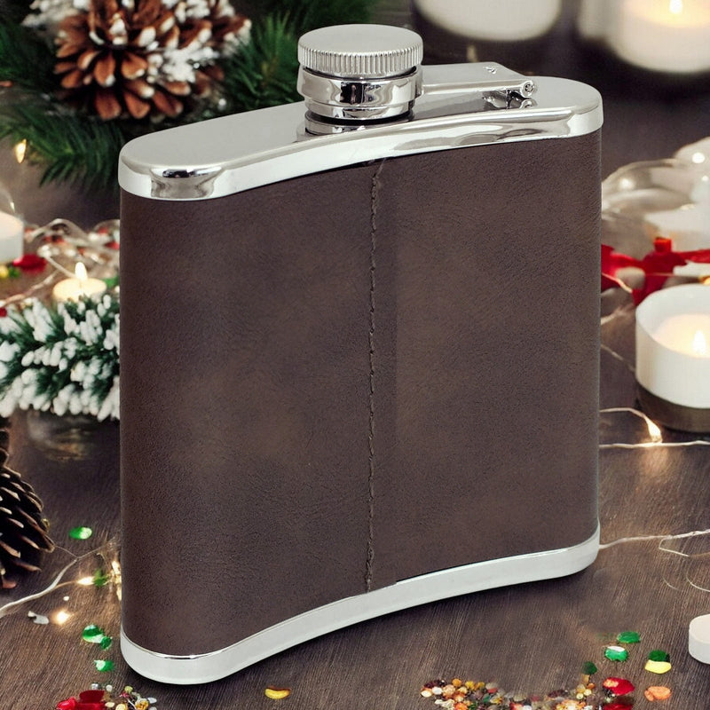 Top Bloke Hip Flask 125ml Hip Flask Christmas Gift for Men | Choice of 14 Mottos