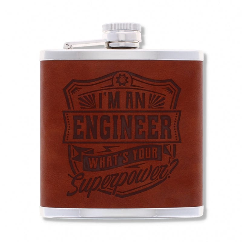 Top Bloke Hip Flask 125ml Hip Flask Christmas Gift for Men | Choice of 14 Mottos