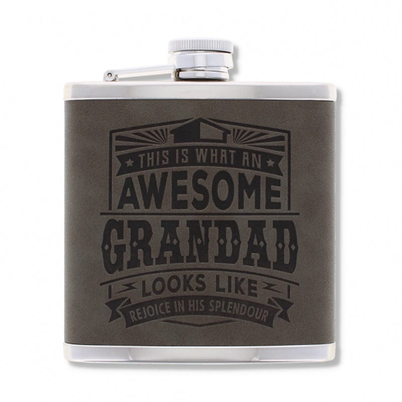 Top Bloke Hip Flask 125ml Hip Flask Christmas Gift for Men | Choice of 14 Mottos