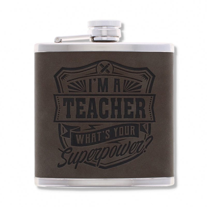 Top Bloke Hip Flask 125ml Hip Flask Christmas Gift for Men | Choice of 14 Mottos