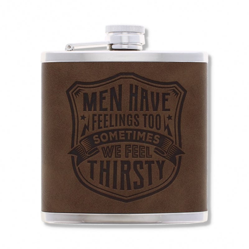 Top Bloke Hip Flask 125ml Hip Flask Christmas Gift for Men | Choice of 14 Mottos