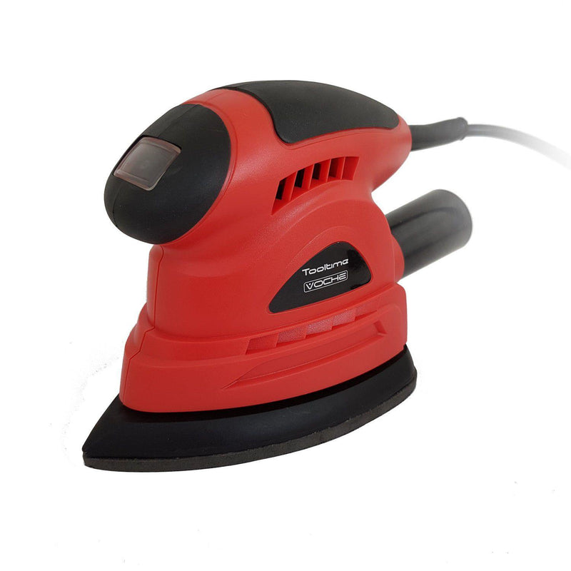 Voche Electric Detail Sander Voche® 105W Electric Palm Detail Sander 12 Hook & Loop Sanding Sheets