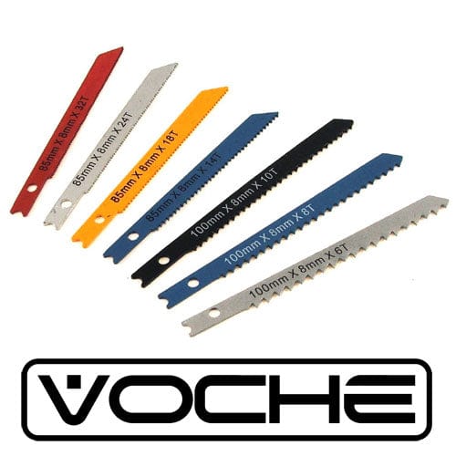 Voche Jigsaw Accessories VOCHE® 14PC UNIVERSAL JIGSAW BLADE SET METAL PLASTIC WOOD FITS BLACK & DECKER