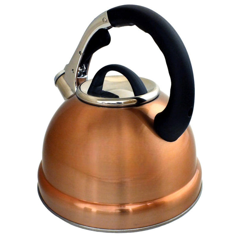 Voche® Stovetop Whistling Kettle Voche 3.5L Whistling Stovetop Kettle Stainless Steel with Stylish Copper Finish for Electric, Induction and Gas Hobs