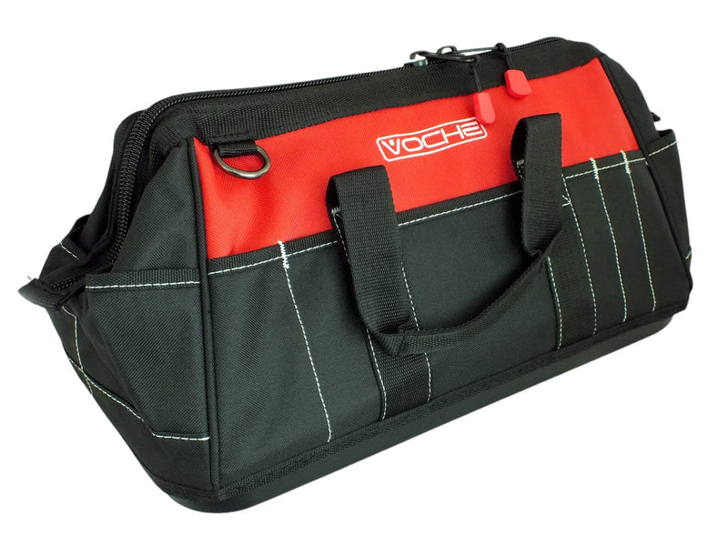 Voche Tool Bag Voche 16" Wide Opening 21 Pocket Tool Bag with Rigid Base and Shoulder Strap