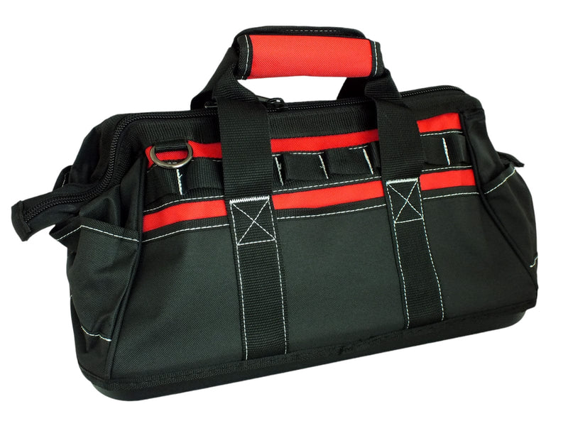 Voche Tool Bag Voche 16" Wide Opening 21 Pocket Tool Bag with Rigid Base and Shoulder Strap