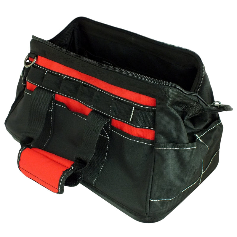 Voche Tool Bag Voche 16" Wide Opening 21 Pocket Tool Bag with Rigid Base and Shoulder Strap