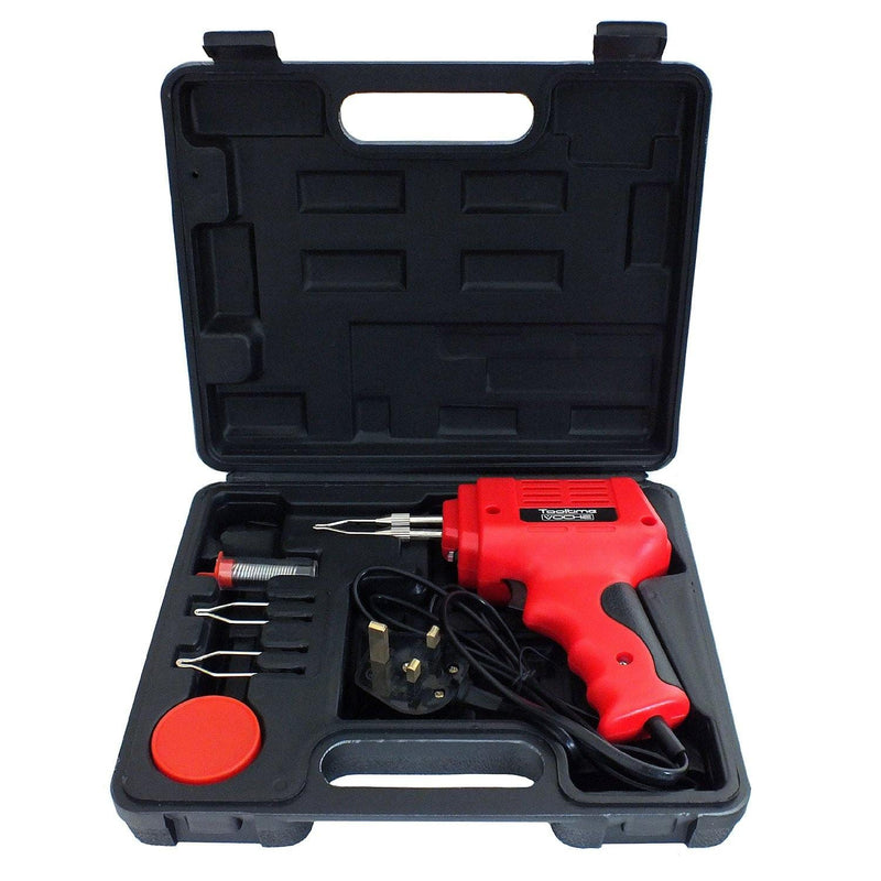 Voche Voche® 175W Electric Soldering Iron Gun Kit & 3 Tips & Case & Solder Wire 230V