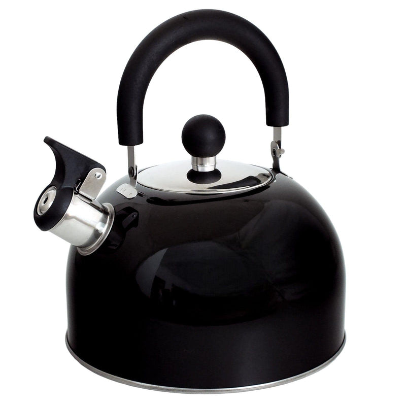 Voche Whistling Stovetop Kettle Voche 2.5L Black Stainless Steel Whistling Stovetop Kettle