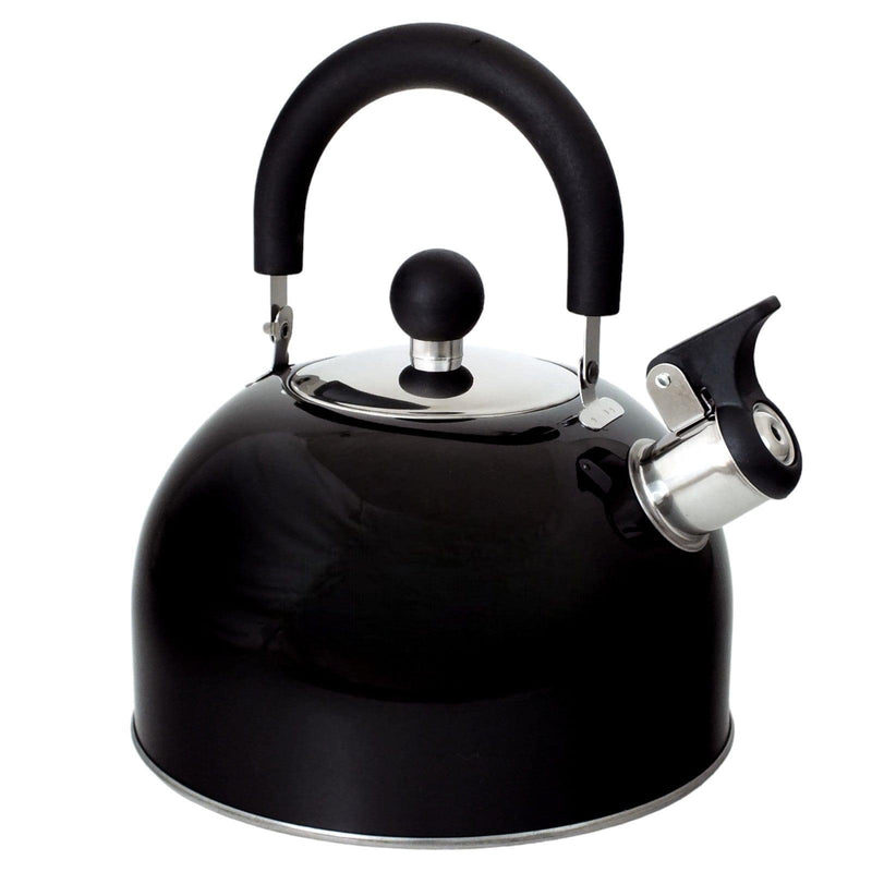 Voche Whistling Stovetop Kettle Voche 2.5L Black Stainless Steel Whistling Stovetop Kettle