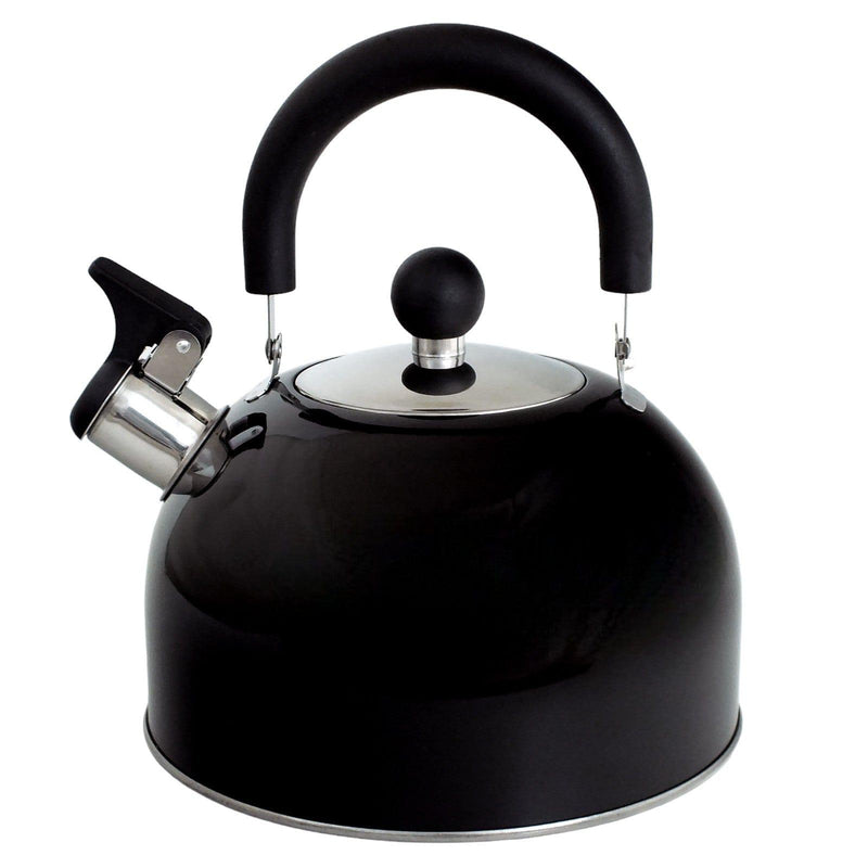 Voche Whistling Stovetop Kettle Voche 2.5L Black Stainless Steel Whistling Stovetop Kettle