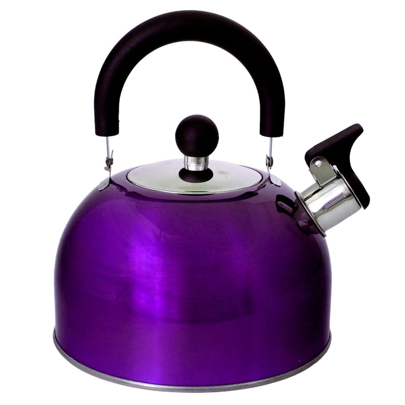 Voche Whistling Stovetop Kettle Voche 2.5L Metallic Purple Stainless Steel Whistling Stovetop Kettle