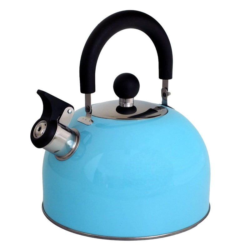 Voche Whistling Stovetop Kettle Voche 2.5L Sky Blue Stainless Steel Whistling Stovetop Kettle