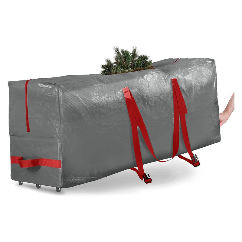 Zober Storage Bags Large Wheeled Christmas Tree Storage Bag | Fits up to 9ft Trees Decorations and Lights