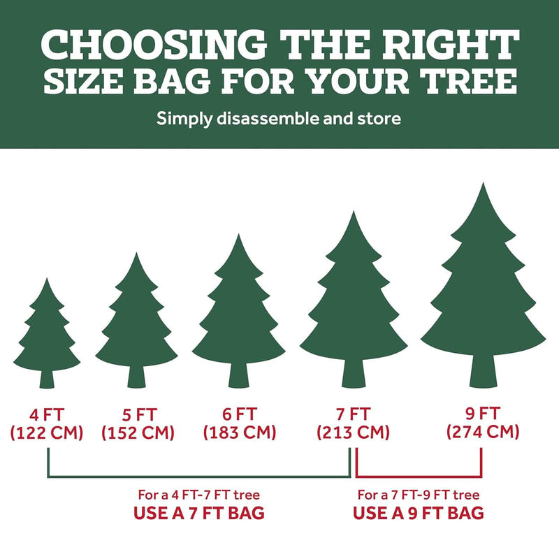 Zober Storage Bags Large Wheeled Christmas Tree Storage Bag | Fits up to 9ft Trees Decorations and Lights