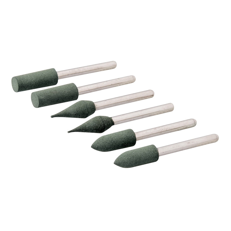 Silverline 6Mm Dia Rotary Tool Rubber Polishing Point Set 6Pce 719801