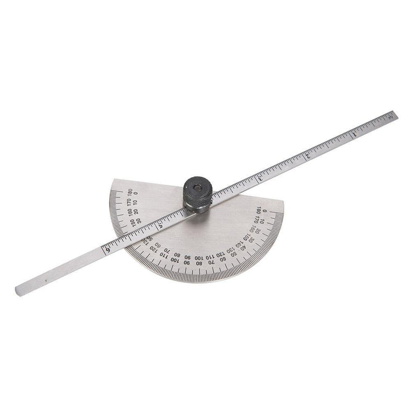 Silverline 150Mm Protractor With Depth Gauge Scale 783181