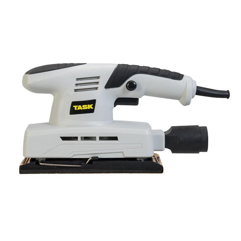 135W Electric Sander 1/3 Sheet Orbital Dust Extraction + 31 Mixed Sanding Sheets - tooltime.co.uk