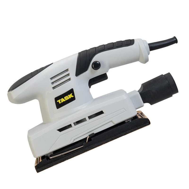 135W Electric Sander 1/3 Sheet Orbital Dust Extraction + 31 Mixed Sanding Sheets - tooltime.co.uk