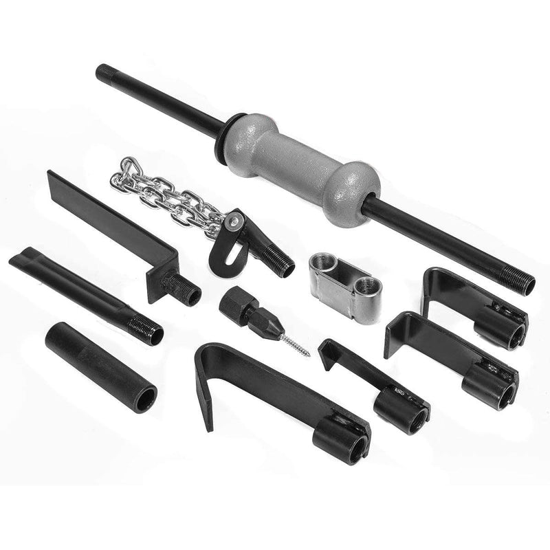 13PC HEAVY DUTY 10lb SLIDE HAMMER DENT PULLER KIT CAR AUTO BODYSHOP REPAIR TOOL - tooltime.co.uk