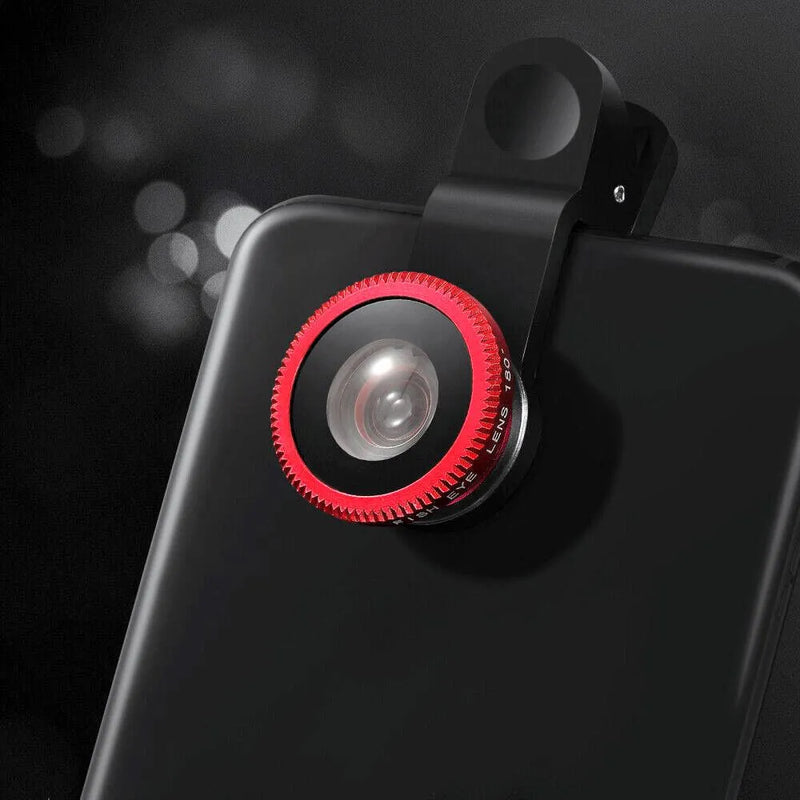 3-in-1 Clip On Smartphone Camera Lens Kit | Macro Fish Eye and Wide Angle Lenses - tooltime.co.uk