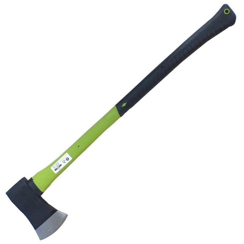 4Lb Felling Wood Axe With Fibreglass Shaft C/W Rubber Grip Handle