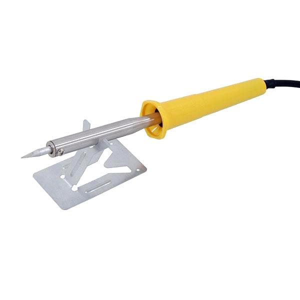 60W MAINS POWERED ELECTRIC SOLDERING IRON POINTED NEEDLE SOLDER TIP & STAND - tooltime.co.uk