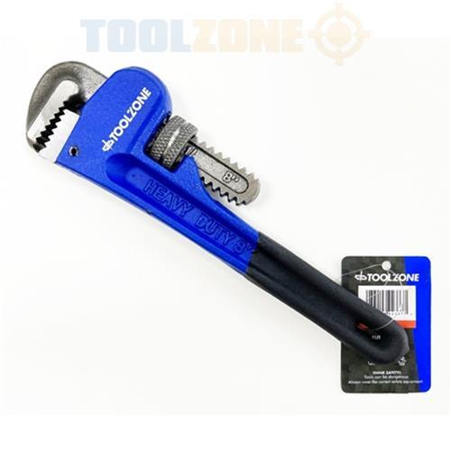 8" 200mm Heavy Duty Plumbing Stilsons Monkey Wrench Shifting Pipe Spanner TT - tooltime.co.uk