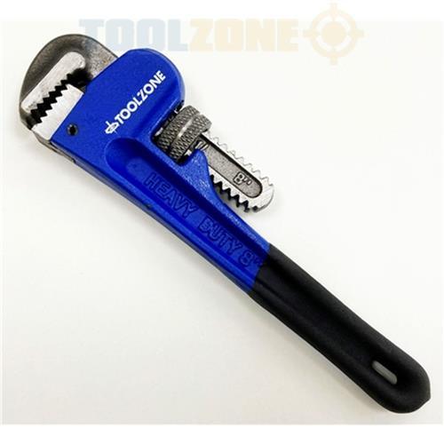 8" 200mm Heavy Duty Plumbing Stilsons Monkey Wrench Shifting Pipe Spanner TT - tooltime.co.uk