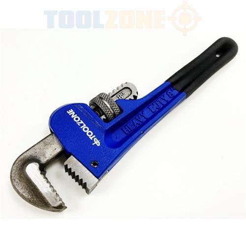 8" 200mm Heavy Duty Plumbing Stilsons Monkey Wrench Shifting Pipe Spanner TT - tooltime.co.uk