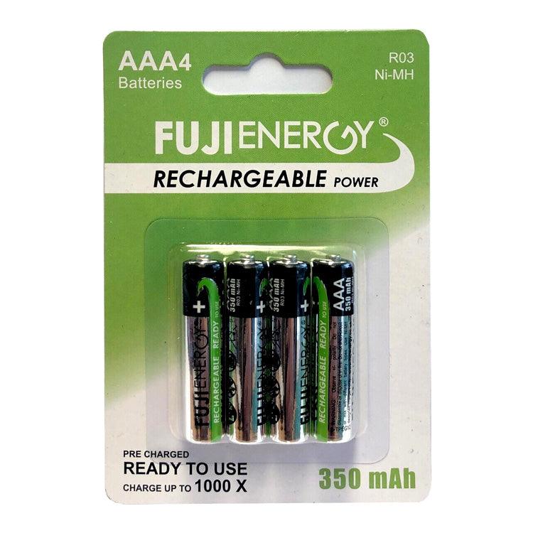 AAA Rechargeable Batteries R03 Digital Camera Solar Lights 350mah Ni-mh (4 PACK) - tooltime.co.uk