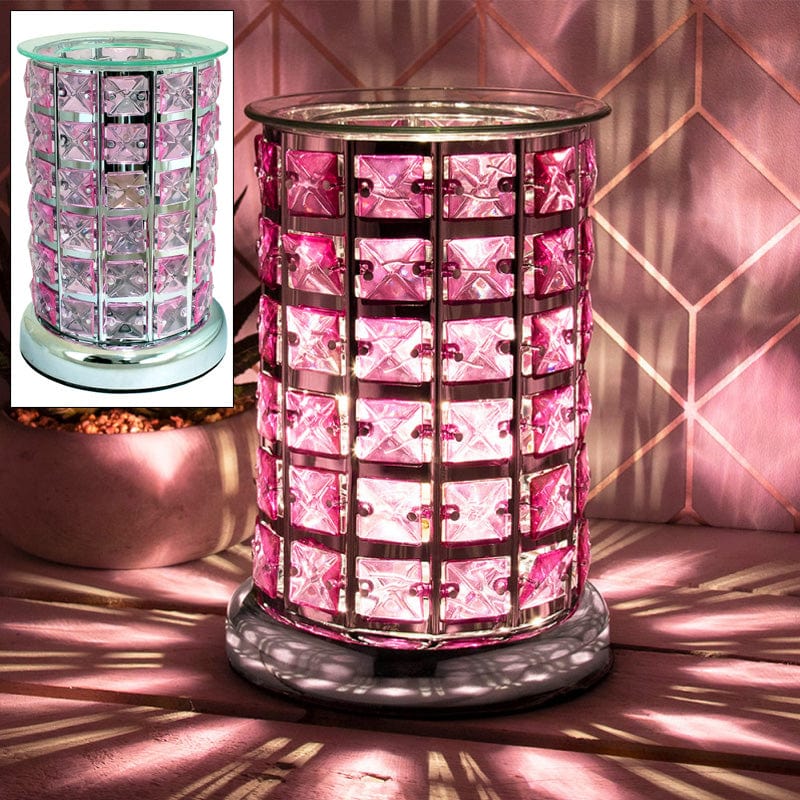 Astin Of London Aroma Touch Lamp AROMA TOUCH CONTROL LAMP WAX TART MELTER WARMER SCENTED OIL BURNER PINK CRYSTAL