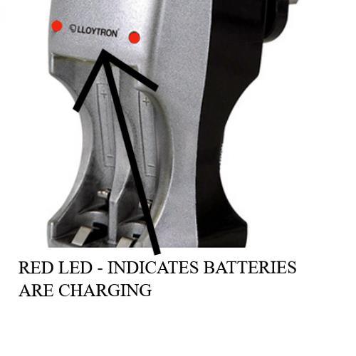 Battery Charger Rechargeable Batteries - Compact Portable Plug In 8 AAA AA Nimh - tooltime.co.uk