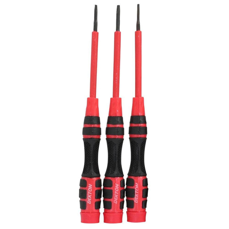 Dekton 3pc Torx Screwdriver Set T5, T6, T7 Star Head, Repair, Phone, Laptop - tooltime.co.uk