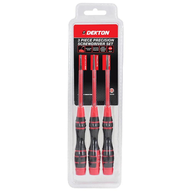 Dekton 3pc Torx Screwdriver Set T5, T6, T7 Star Head, Repair, Phone, Laptop - tooltime.co.uk