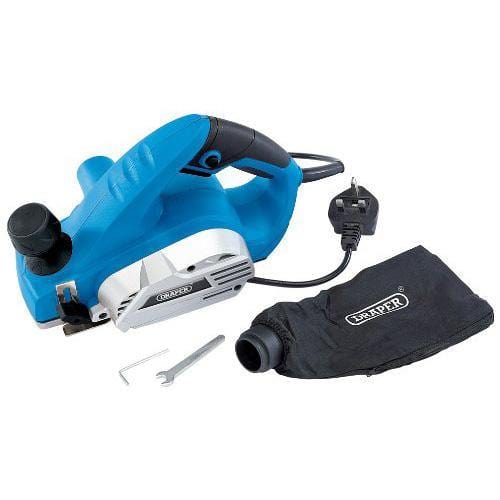 Draper DRAPER 610W 230V ELECTRIC POWER PLANER 82mm REBATING WOOD PLANE + DUST BAG 20513