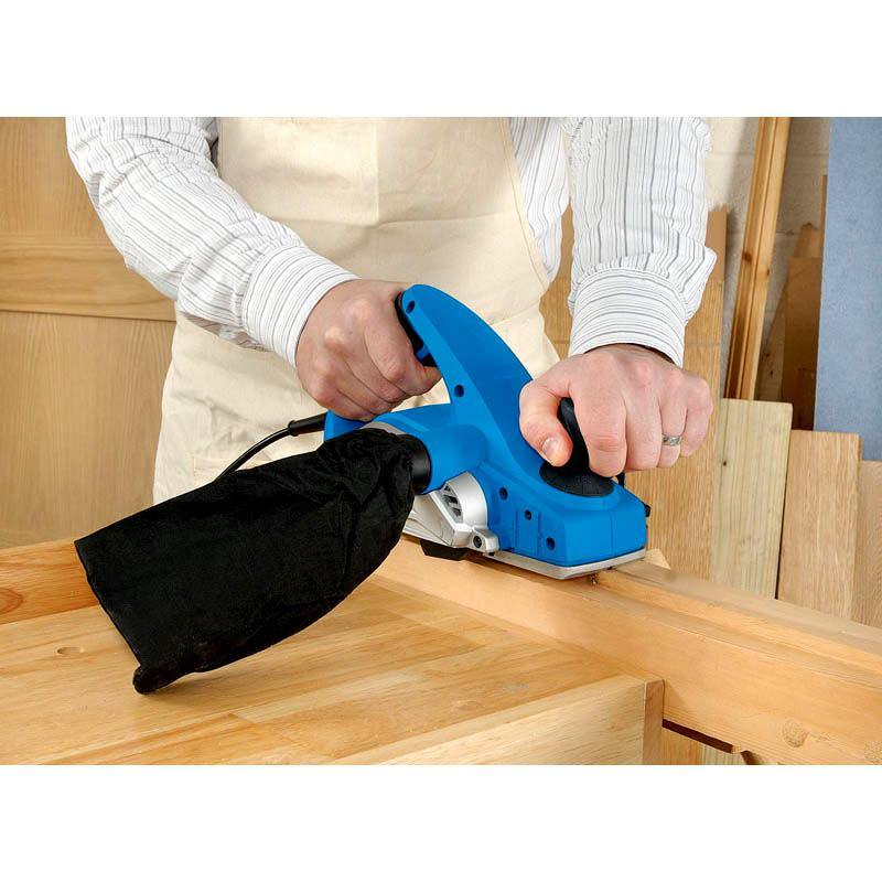 Draper DRAPER 610W 230V ELECTRIC POWER PLANER 82mm REBATING WOOD PLANE + DUST BAG 20513