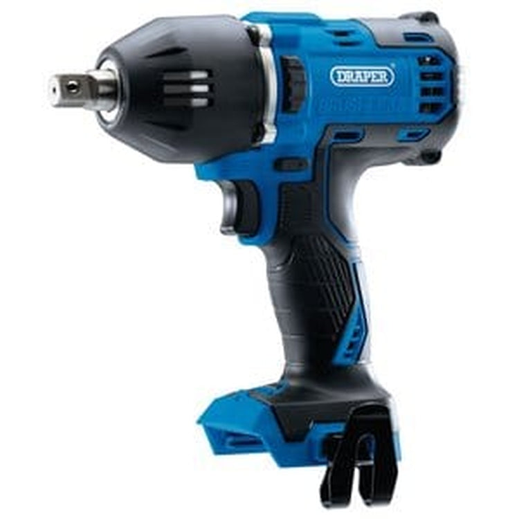 Draper Draper D20 20V Brushless Mid-Torque Impact Wrench, 1/2" Sq. Dr., 400Nm (Sold Bare) Dr-99250