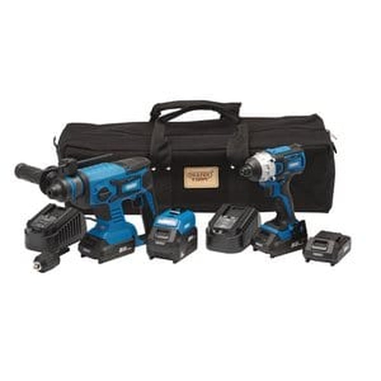 Draper Draper D20 20V Impact Driver And Sds+ Drill Kit Dr-24021