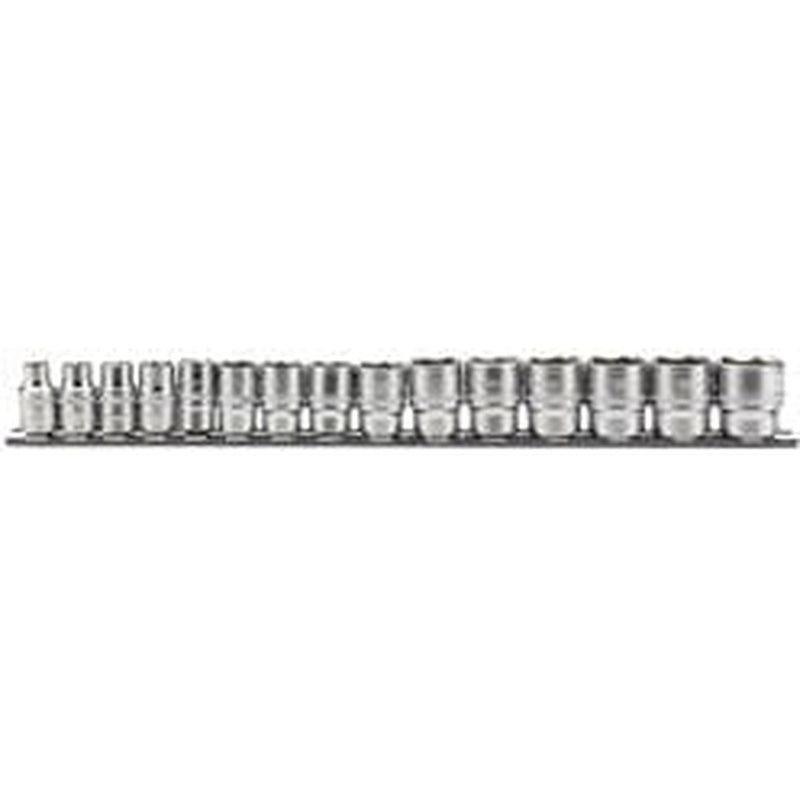 Draper Draper Metric Socket Set On A Metal Rail, 3/8" Sq. Dr. (15 Piece) Dr-16492