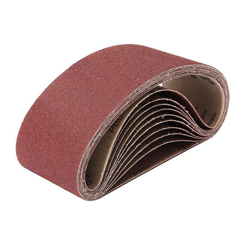 Sanding Belts 120 Grit Aluminium Oxide For 75mm X 533mm Sanders Voche (15 PACK) - tooltime.co.uk